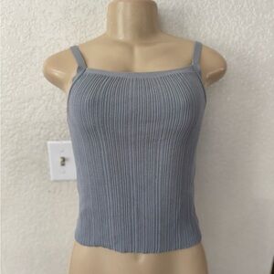 GAP Light Blue Ribbed Camisole cotton tank
